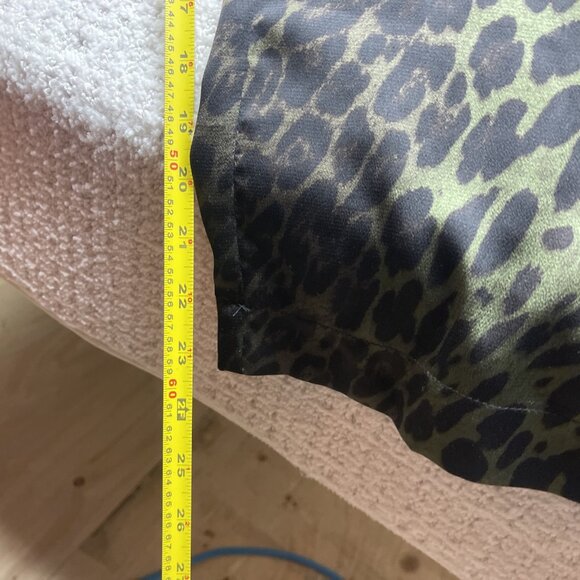 TP Traffic People Women's Wide Leg Green Leopard AOP Pantsuit / Jumpsuit Sz S - Picture 8 of 11